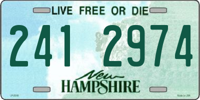 NH license plate 2412974