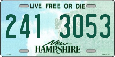 NH license plate 2413053