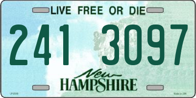 NH license plate 2413097