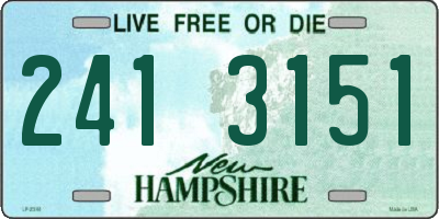 NH license plate 2413151