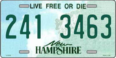NH license plate 2413463
