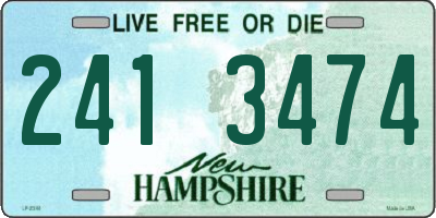 NH license plate 2413474