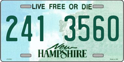 NH license plate 2413560