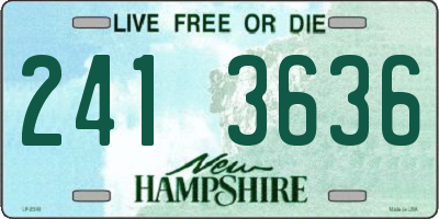 NH license plate 2413636
