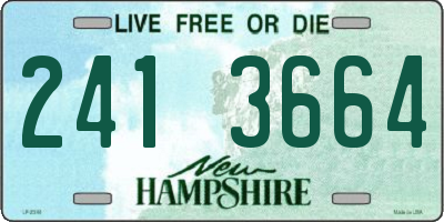 NH license plate 2413664