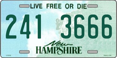 NH license plate 2413666