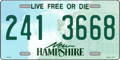 NH license plate 2413668
