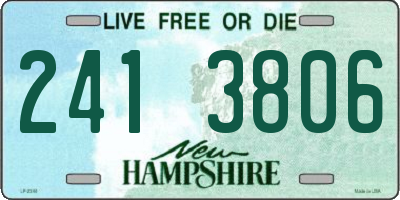 NH license plate 2413806