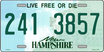 NH license plate 2413857