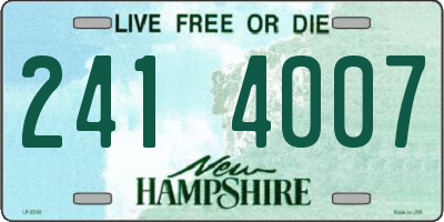 NH license plate 2414007