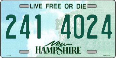 NH license plate 2414024