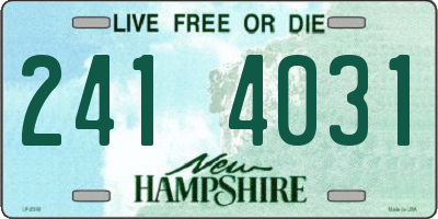 NH license plate 2414031