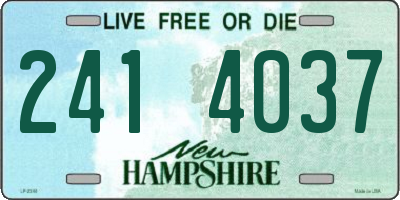 NH license plate 2414037