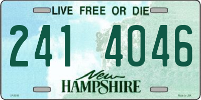 NH license plate 2414046