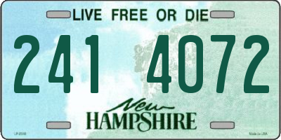 NH license plate 2414072