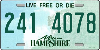 NH license plate 2414078