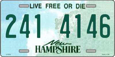 NH license plate 2414146