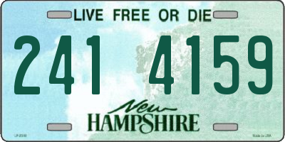 NH license plate 2414159