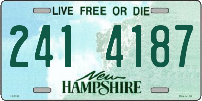 NH license plate 2414187