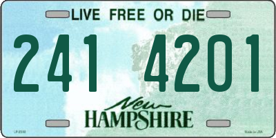 NH license plate 2414201