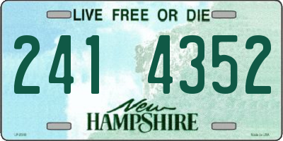 NH license plate 2414352