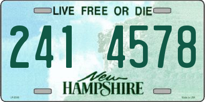 NH license plate 2414578