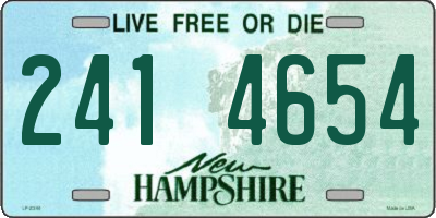 NH license plate 2414654