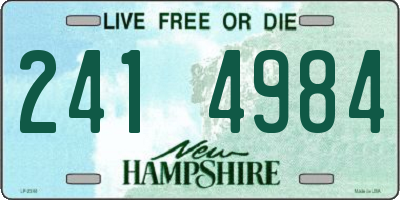NH license plate 2414984
