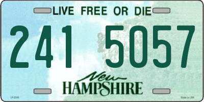 NH license plate 2415057