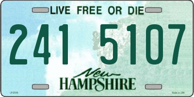NH license plate 2415107