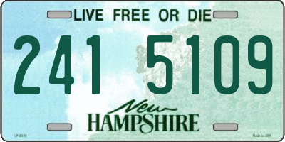 NH license plate 2415109
