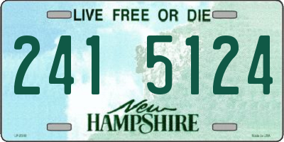 NH license plate 2415124