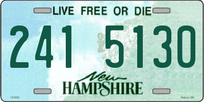 NH license plate 2415130
