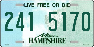 NH license plate 2415170