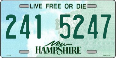 NH license plate 2415247
