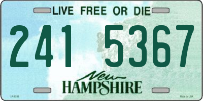 NH license plate 2415367