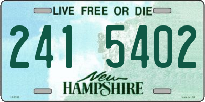 NH license plate 2415402