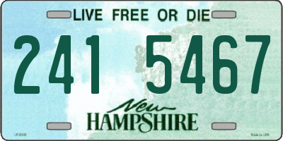 NH license plate 2415467