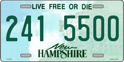 NH license plate 2415500