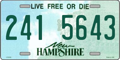 NH license plate 2415643