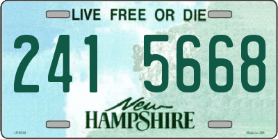 NH license plate 2415668