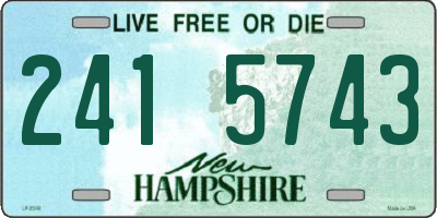 NH license plate 2415743