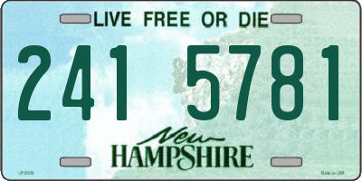 NH license plate 2415781