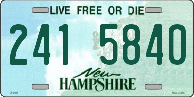 NH license plate 2415840