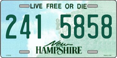 NH license plate 2415858