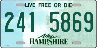 NH license plate 2415869