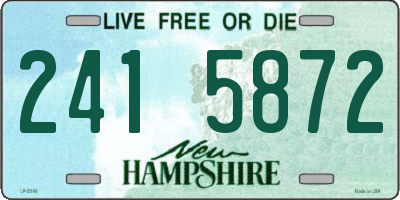 NH license plate 2415872