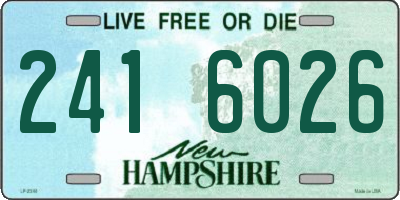NH license plate 2416026
