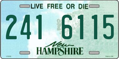 NH license plate 2416115