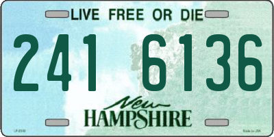 NH license plate 2416136